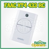 FAAC  XT4  Four Channel Remote/Transmitter - White 787452 