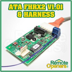 ATA FHRX-2 V1.01 2 Channel Circuit Board Receiver 60935 TrioCode/128 & Wiring Harness