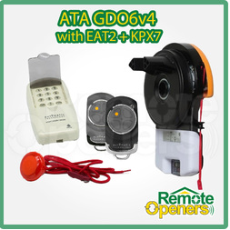 ATA GDO6v4 Gen2 with EAT2v2 Roller Garage Door Motor + KPX7v2 Wireless Keypad