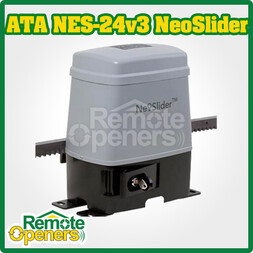 ATA NES-24v3 Sliding Gate Motor NeoSlider (FREE UPGRADE TO NeoSlider™ 500)+ 4m Rack & Smartsolar Panel Kit 