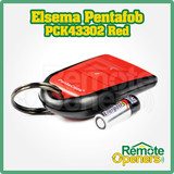 2 x Pentacode PCK43302 Elsema Red 2 Button Wireless Key Fob Remote Control