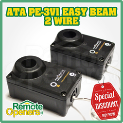 ATA PE-3v1 Photo Electric Safety Beam 2 Wire for Garage Door & Gates 61904 or 62626