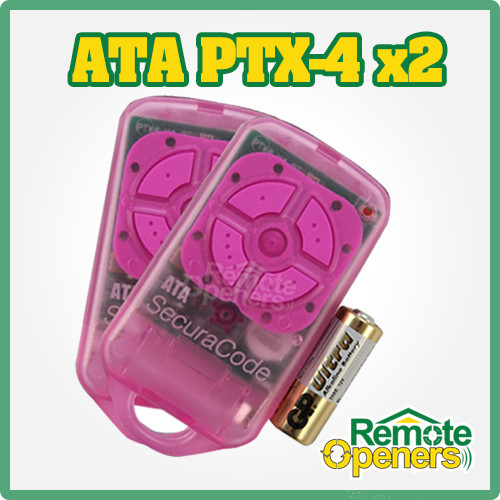 Ptx 4 Blue Ata Garage Door Remote Control Securacode Ptx 4 X2 Pink Ata Garage Door Remote Securacode Ptx4 Genuine