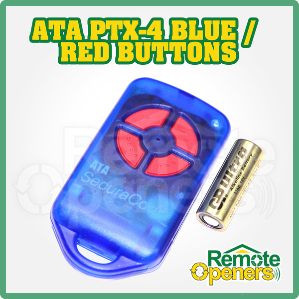3 x ATA Garage door remote ENCLOSURE ONLY Genuine Part suits ATA PTX-4 Blue Keyr
