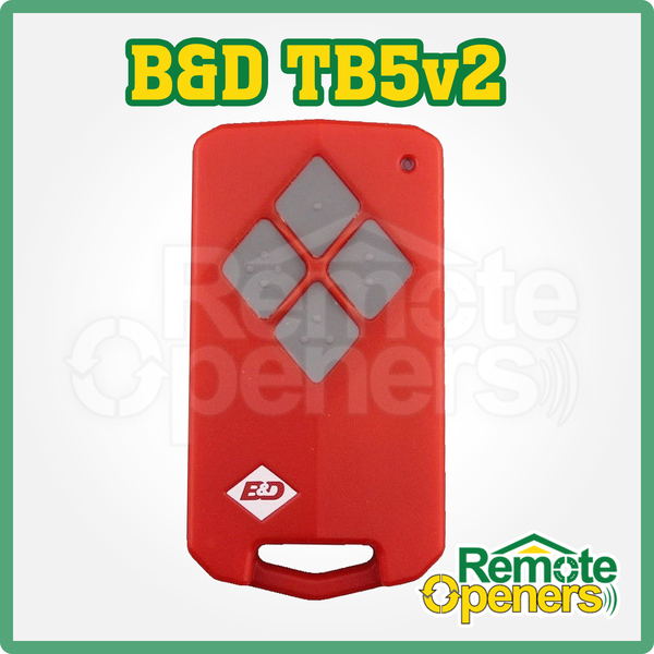 B&D TB5v2 Tri Tran Remotes TB5v2, BD4, Hand Transmiiter For Garage Door