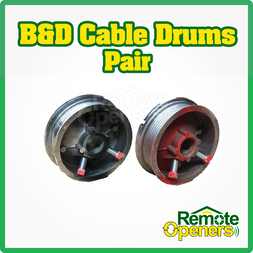 B&D Cable Drums Pair 400-8 RH Black & 400-8 LH Red 