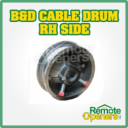 B&D Cable Drum Right Hand Side 400-8 RH Black