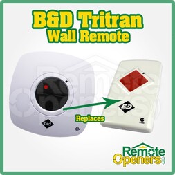 B&D Tri Tran Garage Door Wall Remote Control 62733/ WTB6 70267