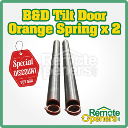 B&D Tilt Door Spring 0T1850 Orange Spring- Pack of 2