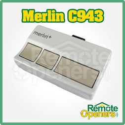 Merlin C943 Security+ 3 Button Transmitter Garage Door Remote Control Handset