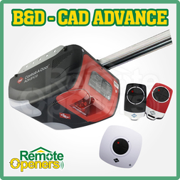 B&D CAD Advance™ Garage Sectional Door Opener incl. Rechargeable Battery Back-up