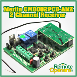 Merlin CM8002PCB-ANZ 2 Channel Add On Receiver Garage/Gate 433.92MHz