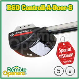 B&D Controll-A-Door-S Sectional Garage Door Opener w/steel belt rail