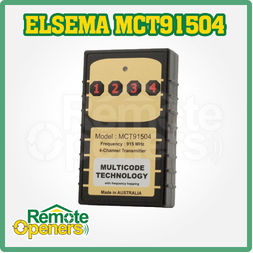 Elsema MCT91504 Garage Door 4 channel Remote Hand Transmitter