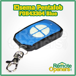 Elsema Pentafob FOB43304  4 Button Wireless Key Fob Remote Control (Blue)