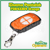 Elsema Pentafob FOB43304 Orange 4 Button Wireless Key Fob Remote Control