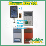 TWO (2) x ELSEMA KEY301 Mini Key Ring Garage Door Remote KEY-301 TXA1 FMT301