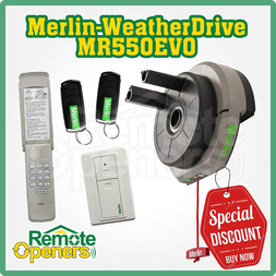 Merlin WeatherDrive™ MR550 Roller Garage Door Opener With Wireless Keypad E840