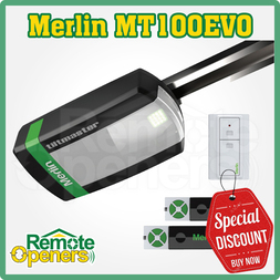 Merlin MT100EVO Tiltmaster Sectional Panel / Tilt Door Opener w/ 3.2m Belt Rail 