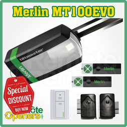 Merlin MT100EVO Tiltmaster Sectional/ Tilt Door Opener + 774ANZ Safety Beams