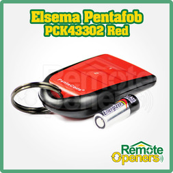 Elsema Pentacode PCK43302 Red 2 Button Wireless Key Fob Remote Control