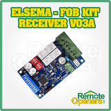 Elsema FOB kit W/ Reciever  PCR43302R, 2 Channel Penta Series 433MHz Receiver