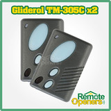 TM-305C 2x Gliderol Glide-a-code Garage Door Remotes